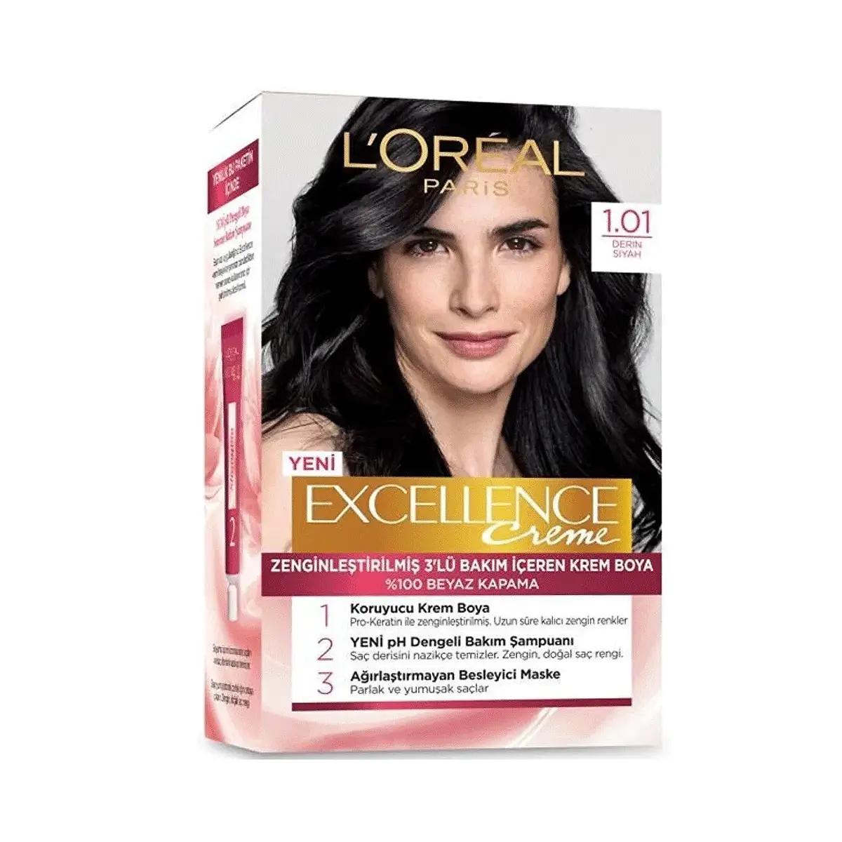 رنگ مو لورال 1.01 دودی LOREAL