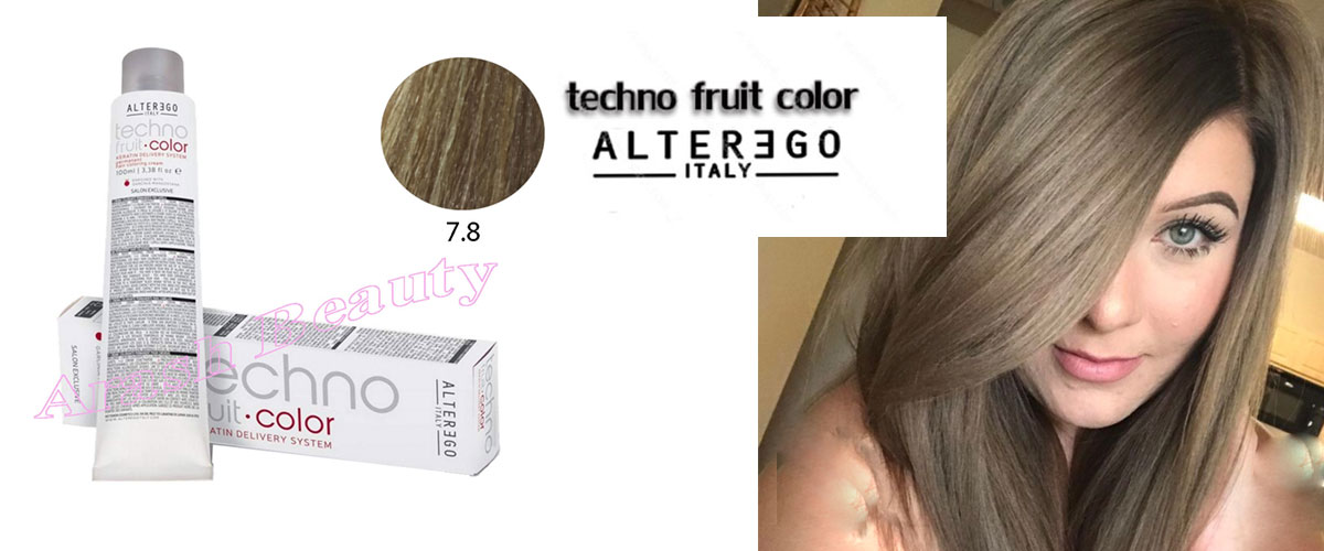 رنگ مو تکنو بلوند زیتونی 7.8