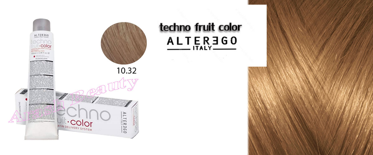 رنگ مو تکنو بلوند پلاتینه طلایی آی ریش 10.32