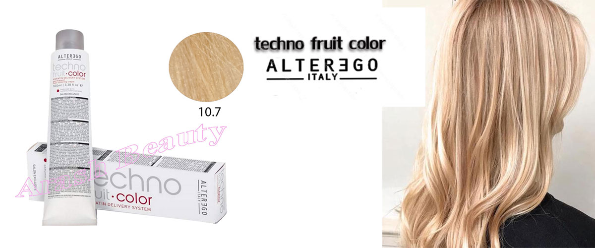 رنگ مو تکنو بلوند پلاتینه شنی 10.7