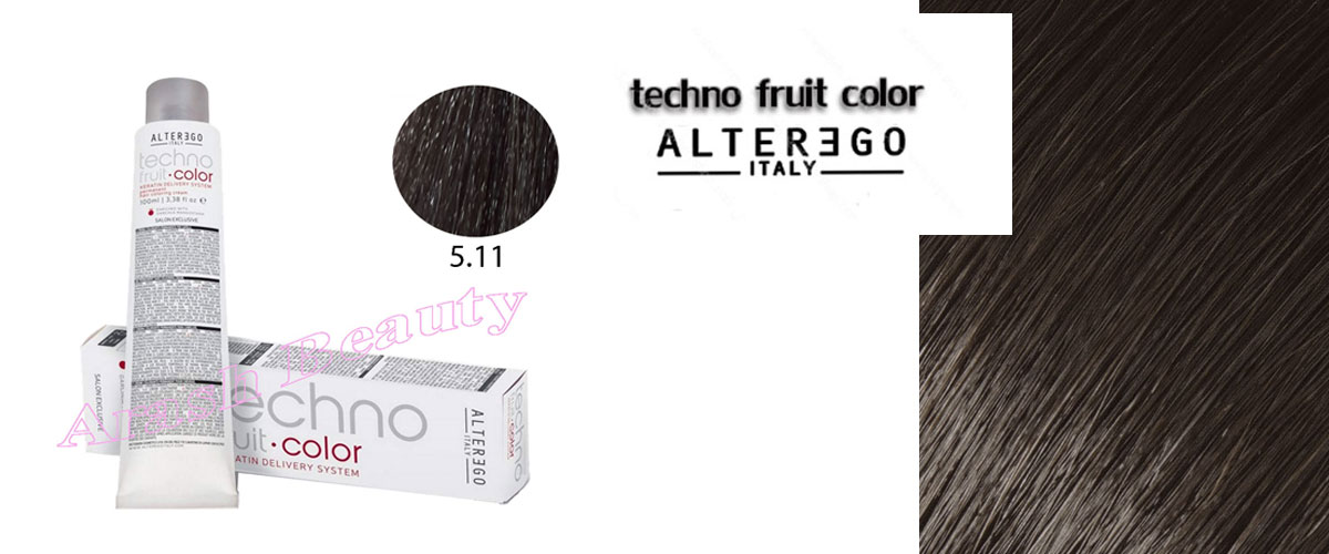 رنگ مو تکنو خاکستری بلوطی خیلی روشن 5.11