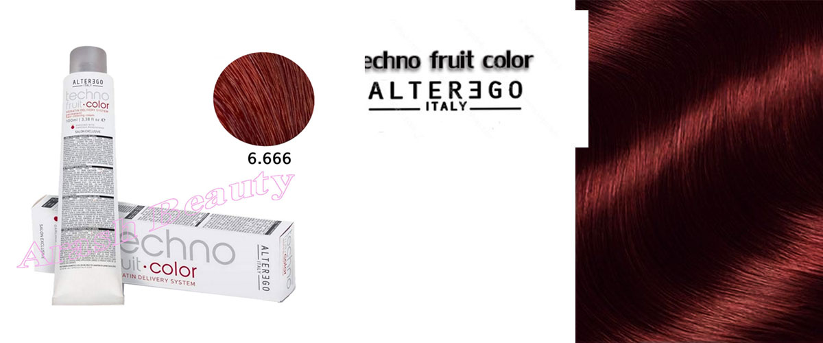 رنگ مو تکنو بلوند فوق العاده شدید قرمز 6.666